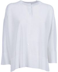 Kangra Cashmere - Serafino Con Bottoni E Micropaillettes - Lyst