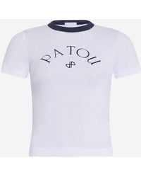 Patou - Cotton T-Shirt With Logo - Lyst