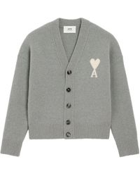 Ami Paris - Ami De Coeur Cardigan - Lyst