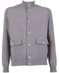 Lardini - Giubbino Dubbel In Maglia Uomo - Lyst