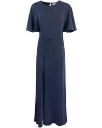 P.A.R.O.S.H. - Abito In Cady Blu - Lyst