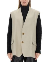 MM6 by Maison Margiela - Single-Breasted Vest - Lyst