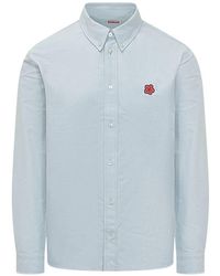 KENZO - Boke Flower Cotton Shirt - Lyst