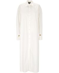 FEDERICA TOSI - Button Front Box Pleat Dress - Lyst