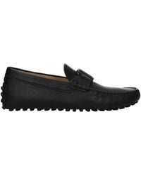 Tod's - Mocassini Uomo Pelle Nero - Lyst