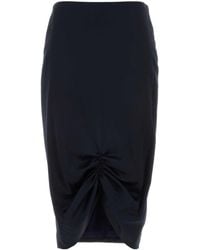 Valentino Garavani - Midnight Stretch Crepe Skirt - Lyst