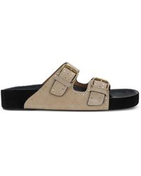 Isabel Marant - Lennyo Suede Leather Sandals - Lyst