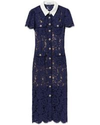 Self-Portrait - Self Portrait Embroidered Lace Dress - Lyst