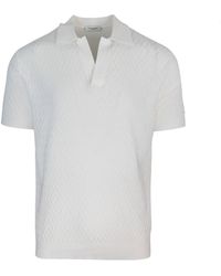 Paolo Pecora - Polo In Cotone Bianca - Lyst