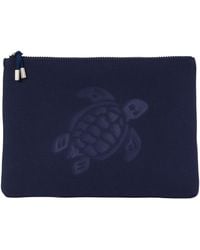 Vilebrequin - Flat Pouch With Embossed Turtle Logo - Lyst