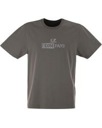 C.P. Company - Cotton T Shirt With Print - Lyst
