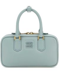 Miu Miu - Pastel Light Nappa Leather Handbag - Lyst