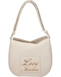 Love Moschino - Liebe Moschino -Umhängetaschen Frauen Polyurethan Beige/Elfenbein - Lyst