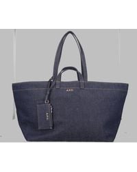 A.P.C. - Handbag Le Drummer Toile Cotton Handbags - Lyst