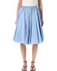 Ami Paris - Cotton Midi Corolla Skirt - Lyst