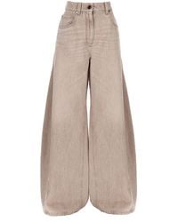 Brunello Cucinelli - Denim Barrel Jeans - Lyst