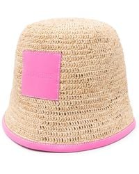Jacquemus - Raffia Hut Mit Breiter Krempe - Lyst