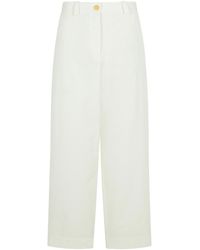 KHAITE - Gari 'witte Katoenen Broek - Lyst