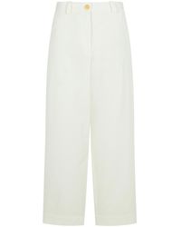KHAITE - Gari' Cotton Pants - Lyst