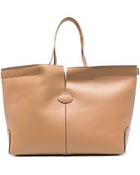 Tod's - Tod 's Di Bag Folio Lederen Boodschappentas - Lyst