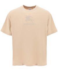 Burberry - Tempah T -shirt Mit Gestickten Ekd - Lyst