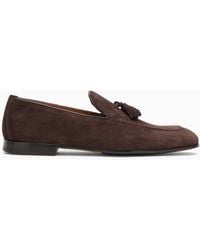 Doucal's - Suede Moccasin With Tassels - Lyst