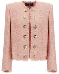 Balmain - Sequin Tweed Blazer - Lyst