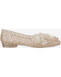 HEAVENLY JELLY - Transparent Ballerina Flats With Decoration - Lyst