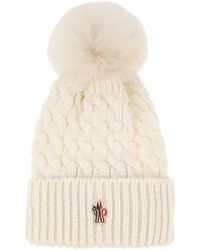 Moncler - Wollen Hoed Met Pom Pom - Lyst