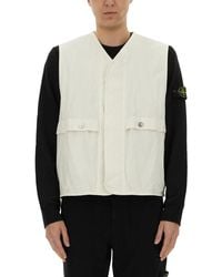Stone Island - Vests With Logo - Lyst