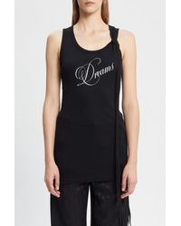 Ann Demeulemeester - Seva Standard Tank Top With "Dreams" Print - Lyst