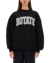 ROTATE BIRGER CHRISTENSEN - Sweater Met Geborduurd Logo - Lyst