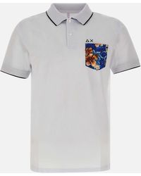 Sun 68 - Print Pocket Polo Shirt - Lyst