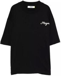 MSGM - T-Shirt Jersey - Lyst