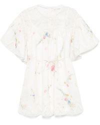 Zimmermann - Lucky Linen Mini Dress - Lyst