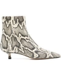 Aeyde - Sofie Snake Print Calf Leather Creamy - Lyst
