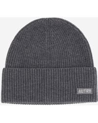 Autry - Wool Beanie With Logo - Lyst