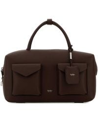 Max Mara - Chocolate Leather Holdall Cargo Handbag - Lyst