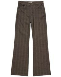 Acne Studios - Tailored Wool Check Trousers - Lyst