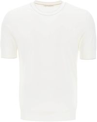 Brunello Cucinelli - Katoenen Garen T -shirt Voor Mannen - Lyst