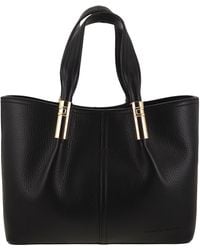 Elisabetta Franchi - Medium Tote Bag With Logo Details - Lyst