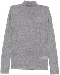 Fabiana Filippi - Virgin Wool Turtleneck Jumper With Micro Sequins - Lyst