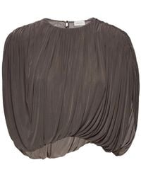 Magda Butrym - Draped Cupro Top - Lyst