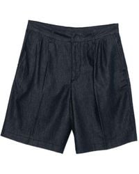 Emporio Armani - Denim Bermuda Shorts - Lyst