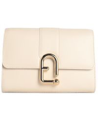 Furla - 'Urban S' Cream Leather Crossbody Bag - Lyst
