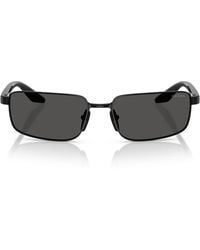 Prada - Zonnebril Psb54 S 1 Ab08 Z Red Line Zwart/donkergrijs Heren - Lyst