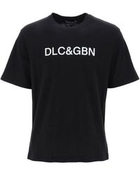 Dolce & Gabbana - Crewneck T-shirt avec logo - Lyst