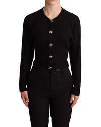 Damen Bekleidung Pullover und Strickwaren Strickjacken Dolce & Gabbana Andere materialien kleid in Schwarz 