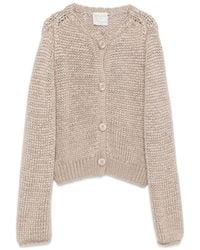 forte_forte - Cashmere Blend Kitted Cardigan - Lyst