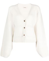 KHAITE - Kasjmier Vest Met Knoop - Lyst